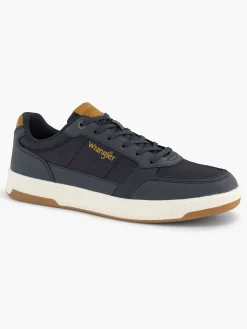 Sneakers|Wrangler Marine Blauwe Sneaker