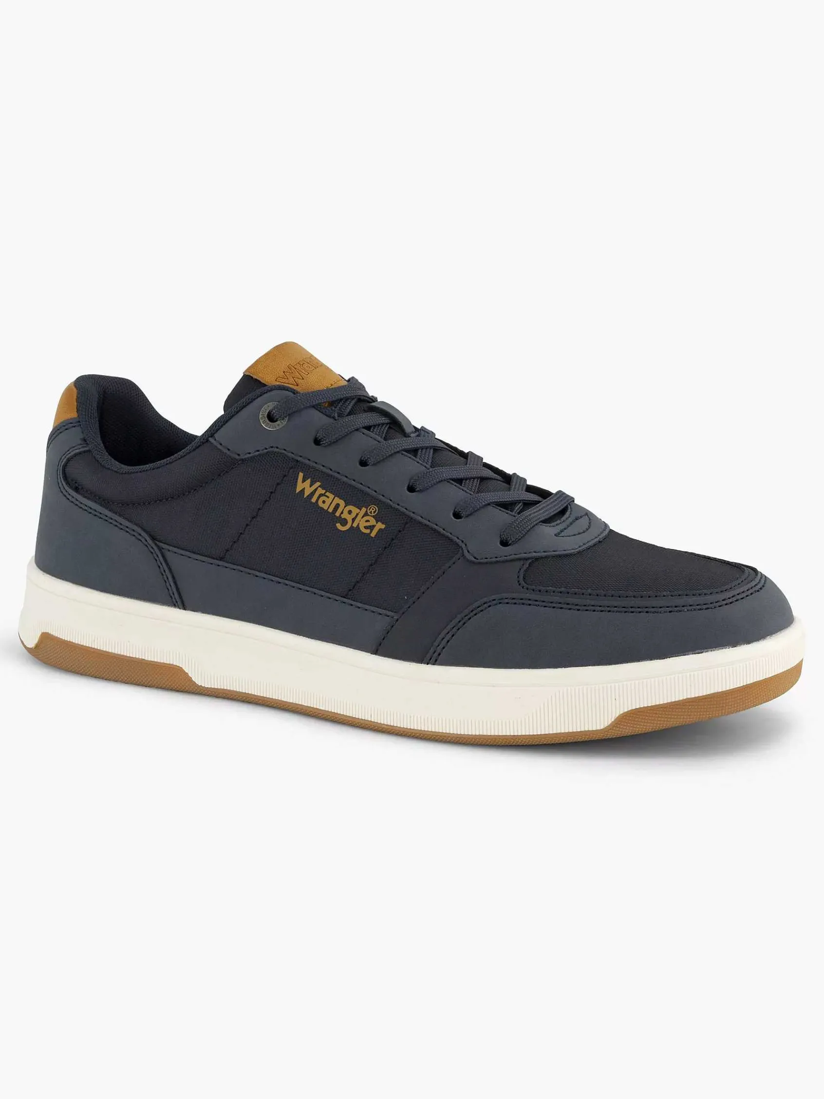 Sneakers|Wrangler Marine Blauwe Sneaker