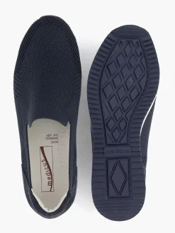 Comfort Schoenen|Medicus Marineblauwe Comfort Instapper