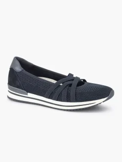 Comfort Schoenen|Medicus Marineblauwe Comfort Instapper