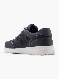 Comfort Schoenen|Easy Street Marineblauwe Comfort Sneaker