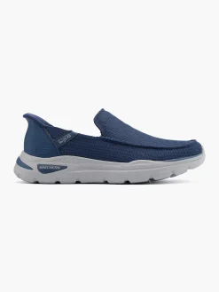 Instappers|Skechers Marineblauwe Instapper Memory Foam