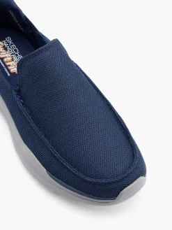 Instappers|Skechers Marineblauwe Instapper Memory Foam