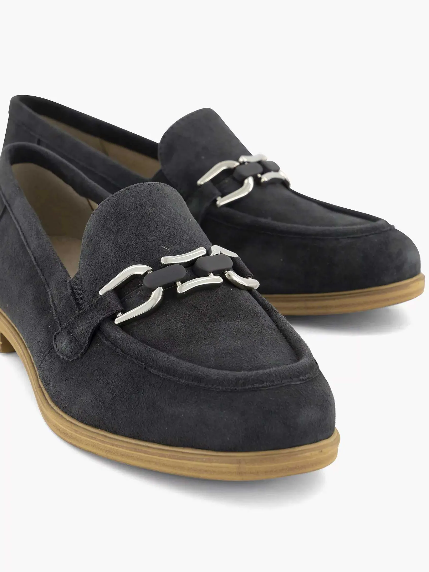 Comfort Schoenen|Medicus Marineblauwe Leren Instapper