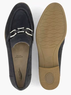 Comfort Schoenen|Medicus Marineblauwe Leren Instapper