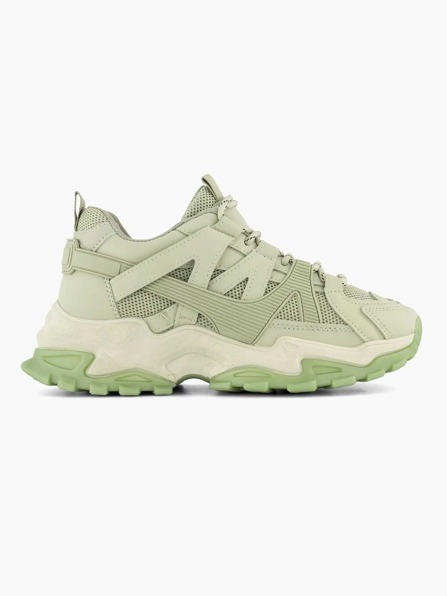 Sneakers|Oxmox Mintgroene Chunky Sneaker