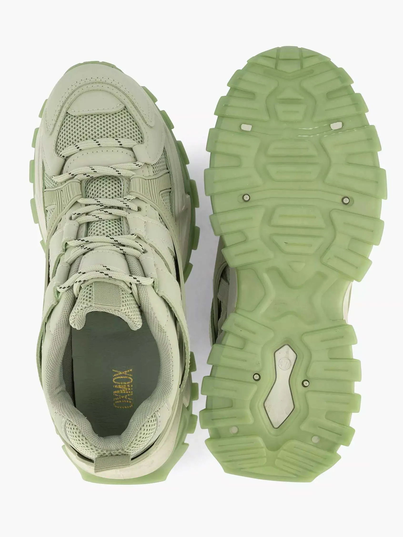 Sneakers|Oxmox Mintgroene Chunky Sneaker