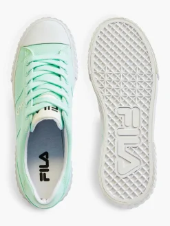 Sneakers|FILA Mintkleurige Canvas Sneaker Platform