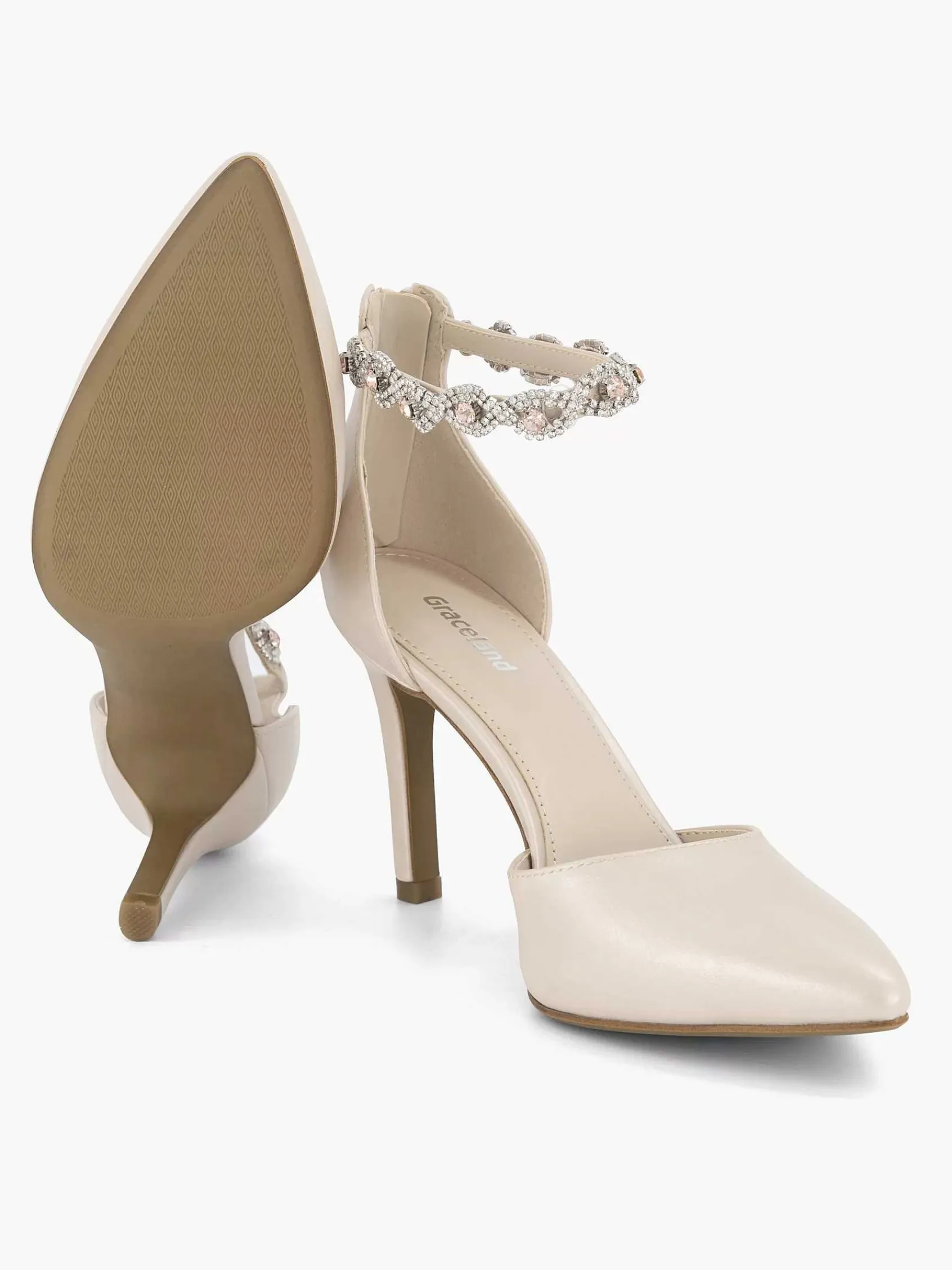 Pumps|Graceland Nude Pump Sierstenen