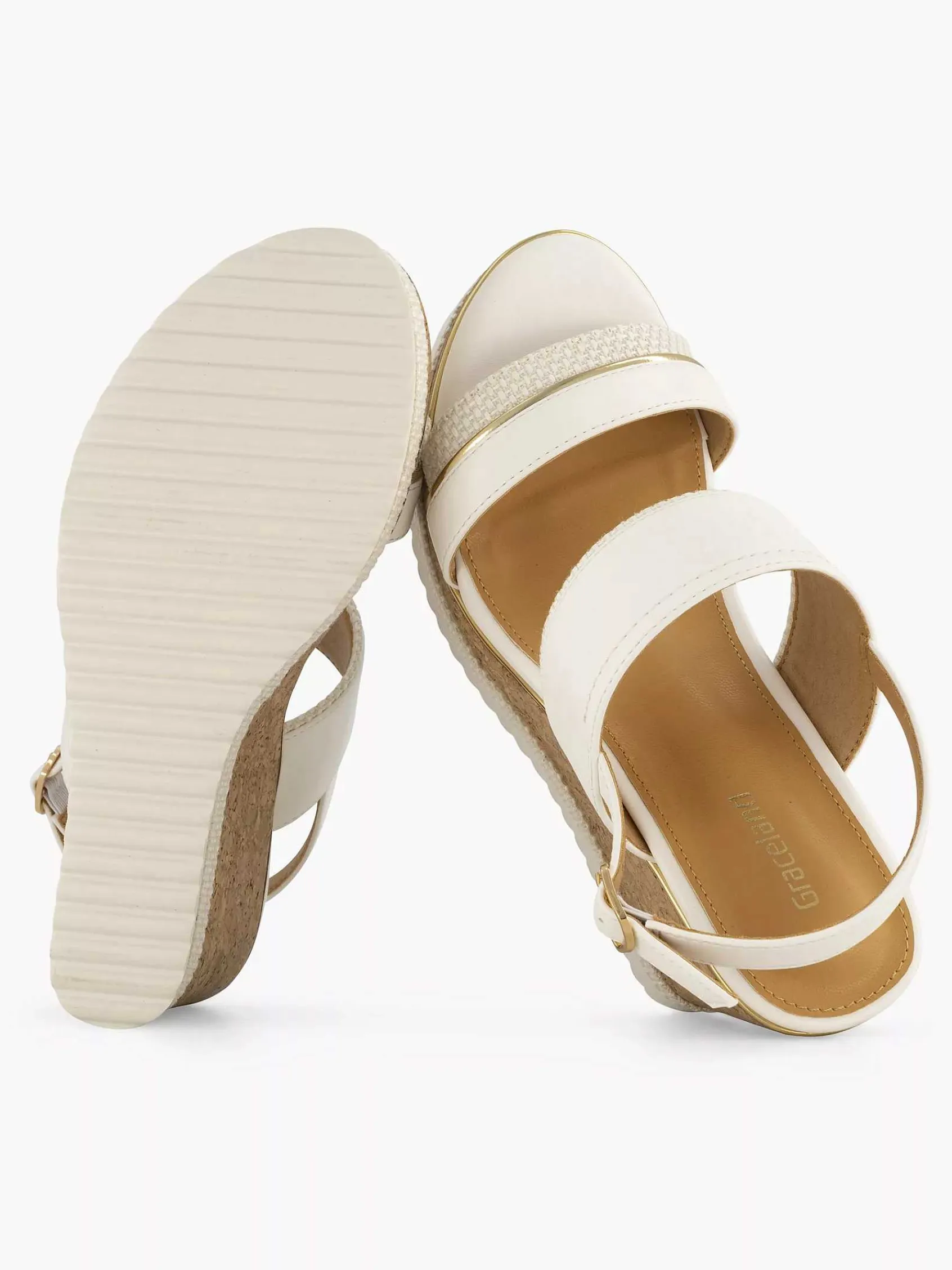 Sandalen|Graceland Off White Sandalette