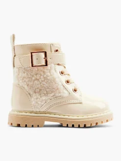 Jongensschoenen|Graceland Off White Veterboot Teddy