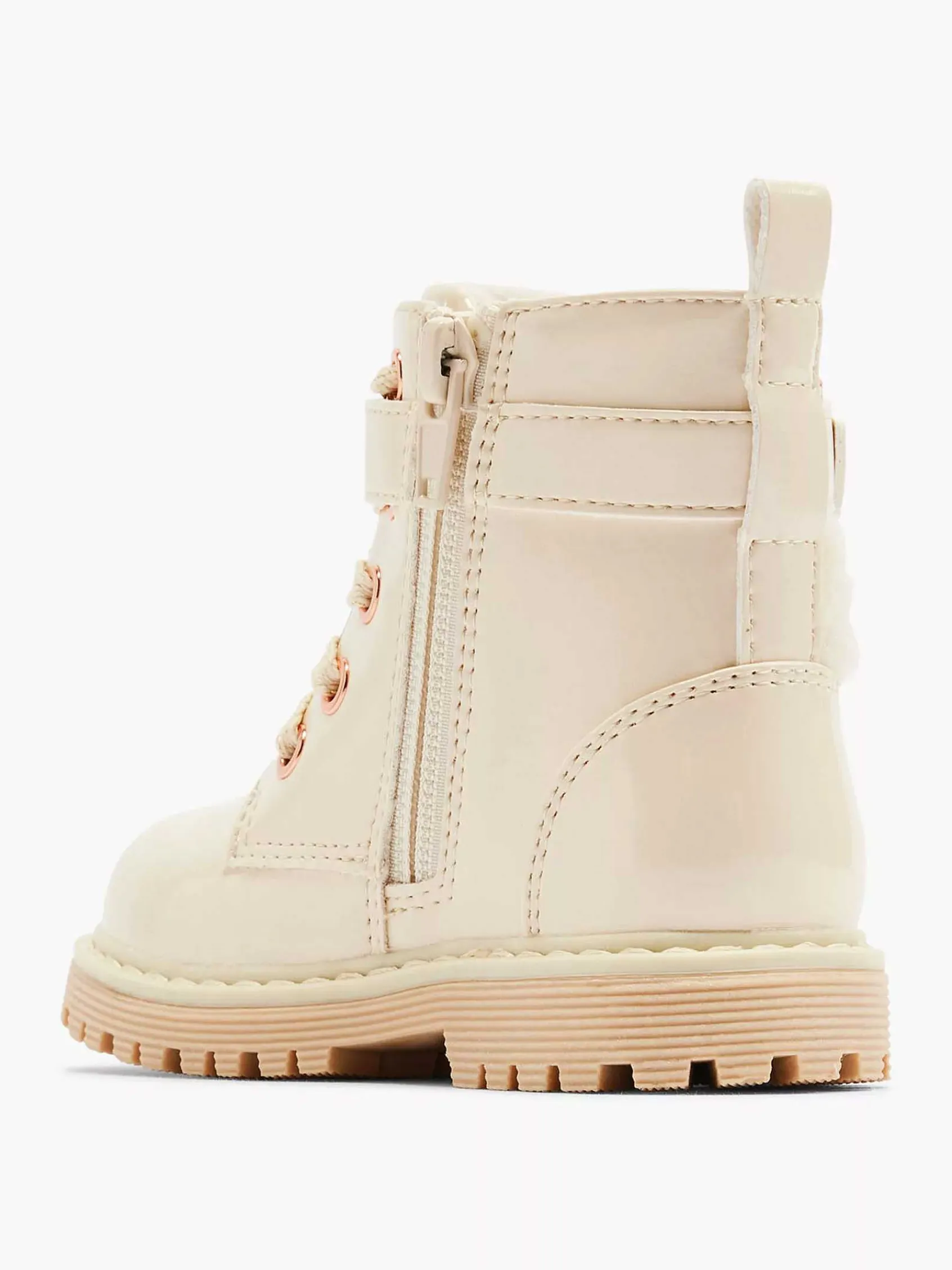 Jongensschoenen|Graceland Off White Veterboot Teddy