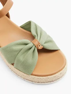 Sandalen|Esprit Olijf Platform Sandaal