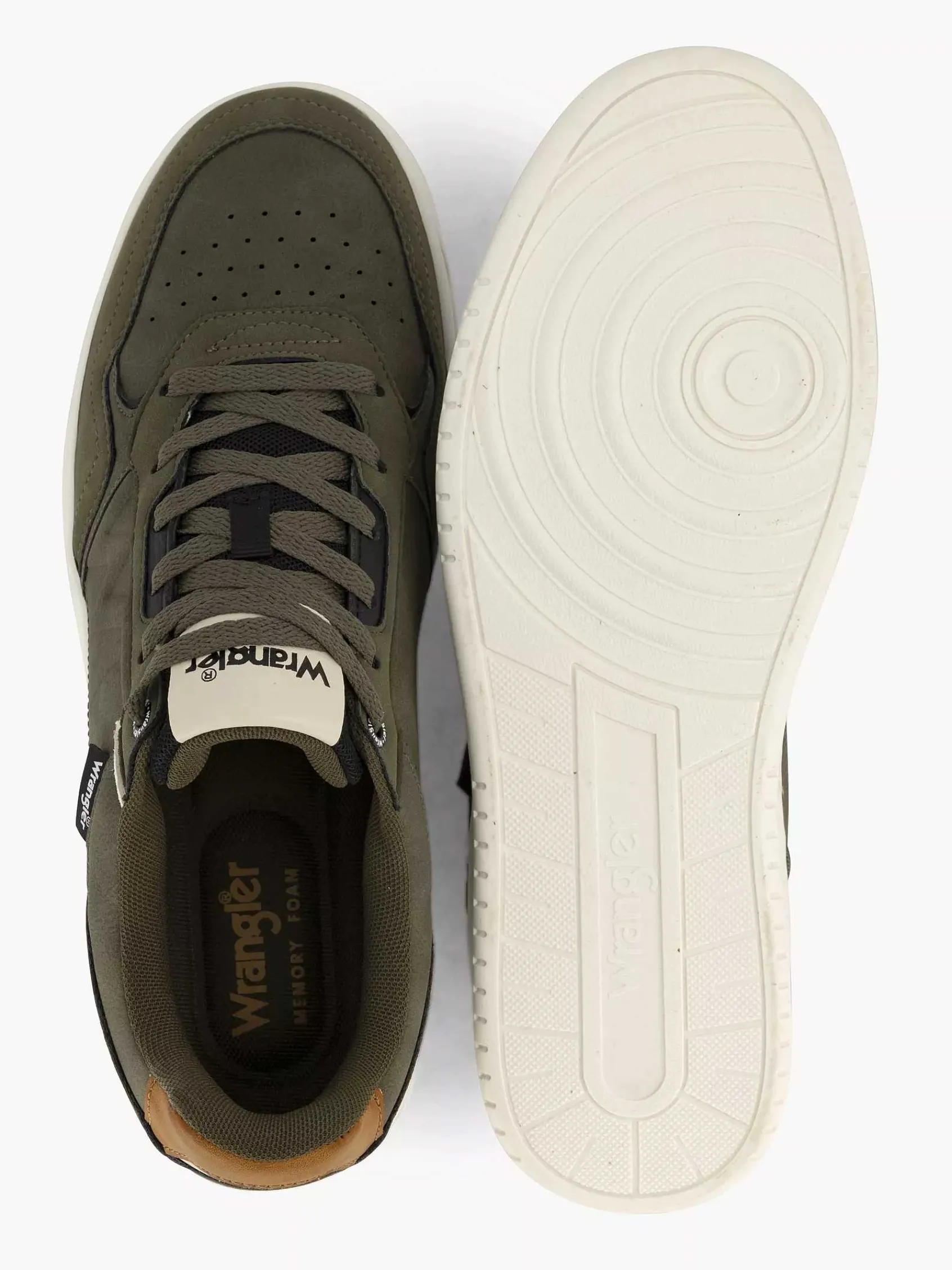 Sneakers|Wrangler Olijf Sneaker
