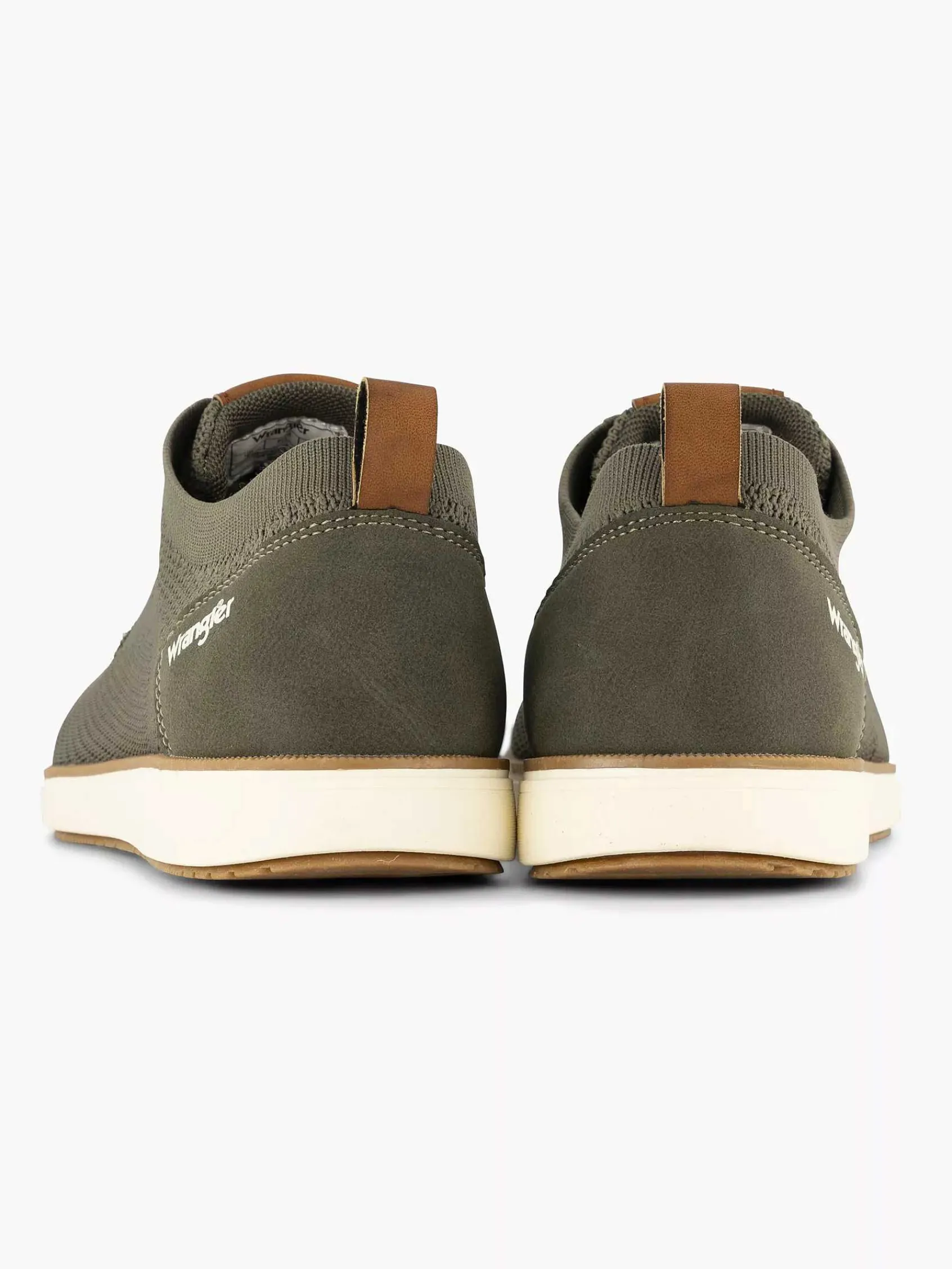 Geklede Schoenen|Wrangler Olijf Veterschoen