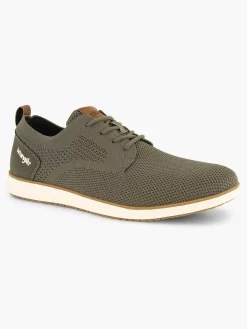 Geklede Schoenen|Wrangler Olijf Veterschoen
