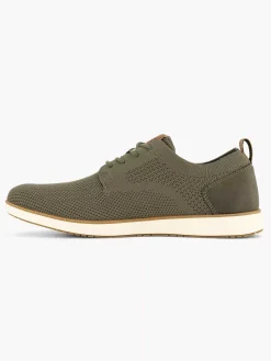 Geklede Schoenen|Wrangler Olijf Veterschoen