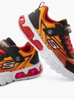 Jongensschoenen|Skechers Oranje Sneaker Lichtjes