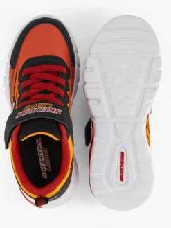 Jongensschoenen|Skechers Oranje Sneaker Lichtjes