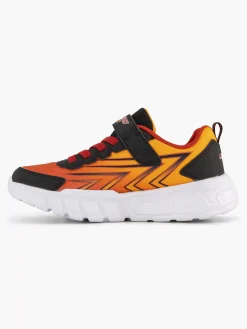 Jongensschoenen|Skechers Oranje Sneaker Lichtjes