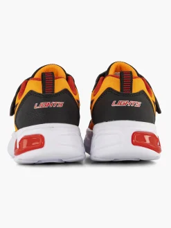 Jongensschoenen|Skechers Oranje Sneaker Lichtjes