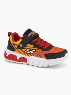 Jongensschoenen|Skechers Oranje Sneaker Lichtjes