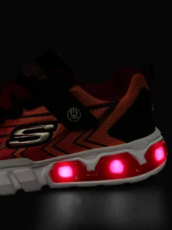 Jongensschoenen|Skechers Oranje Sneaker Lichtjes