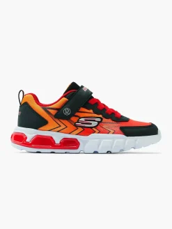 Jongensschoenen|Skechers Oranje Sneaker Lichtjes