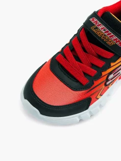 Jongensschoenen|Skechers Oranje Sneaker Lichtjes