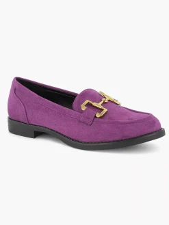Instappers|Graceland Paarse Loafer Sierketting