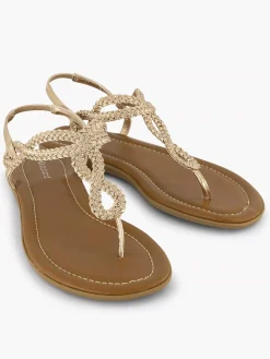 Sandalen|Graceland Rosegouden Sandaal