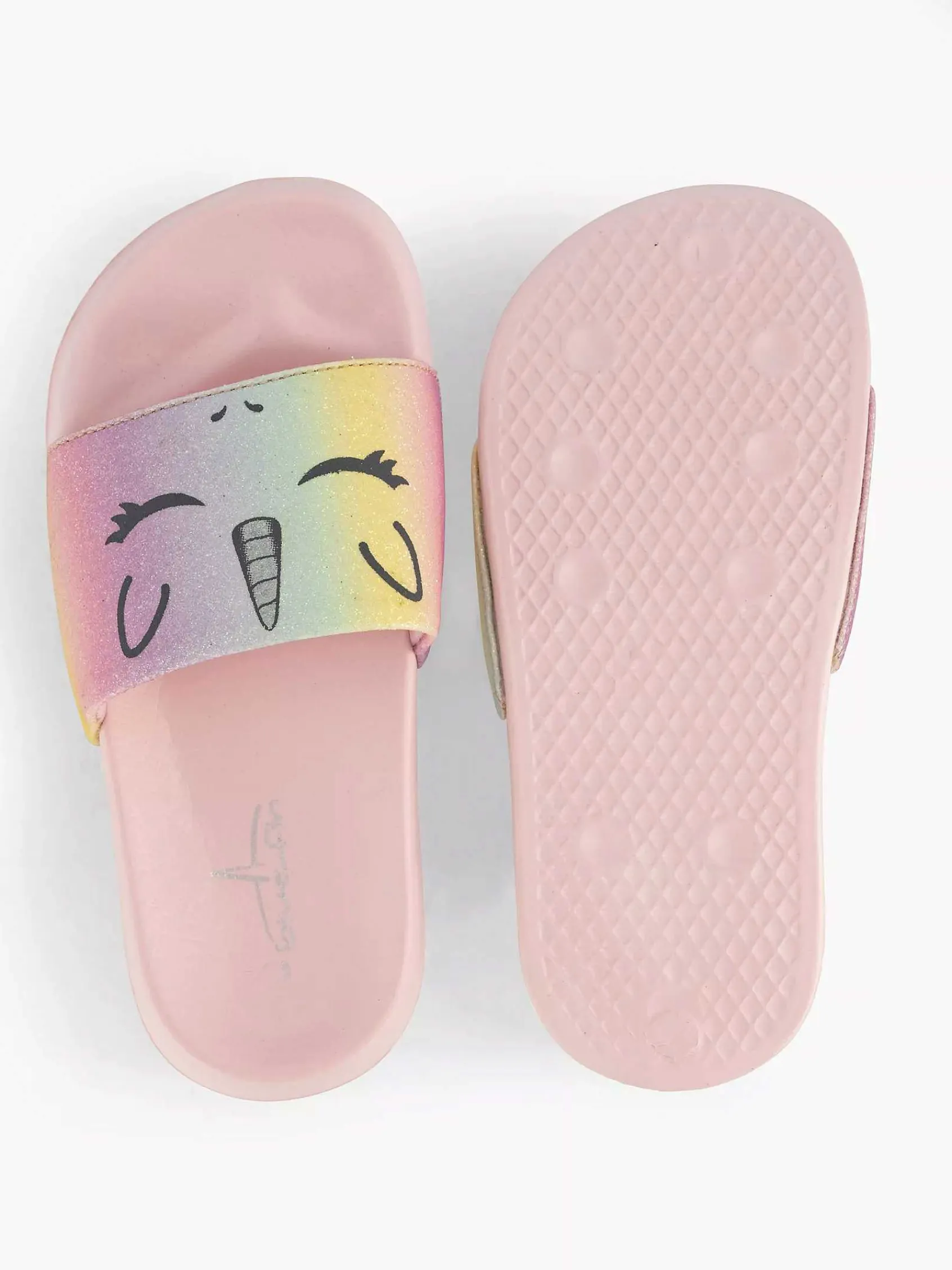 Jongensschoenen|Blue Fin Roze Badslipper Unicorn