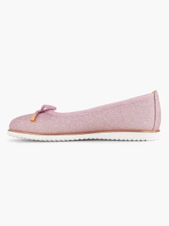 Jongensschoenen|Graceland Roze Ballerina Sierstrik