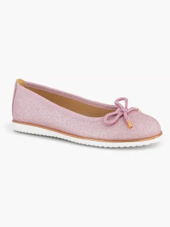 Jongensschoenen|Graceland Roze Ballerina Sierstrik