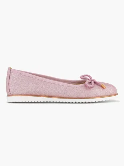 Jongensschoenen|Graceland Roze Ballerina Sierstrik
