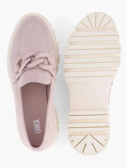 Instappers|Oxmox Roze Chunky Loafer Sierketting