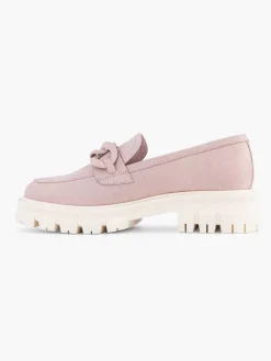 Instappers|Oxmox Roze Chunky Loafer Sierketting