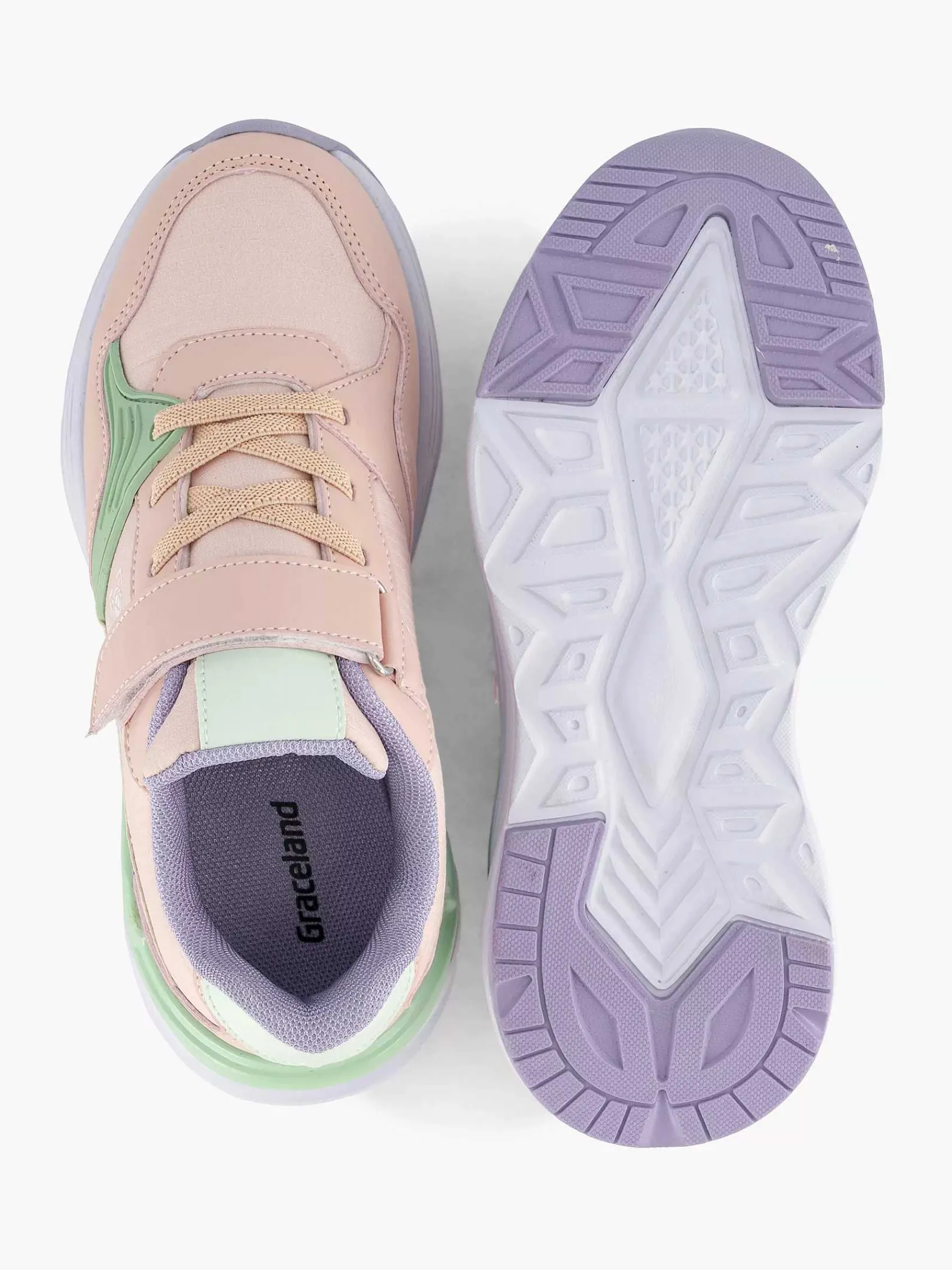 Jongensschoenen|Graceland Roze Chunky Sneaker