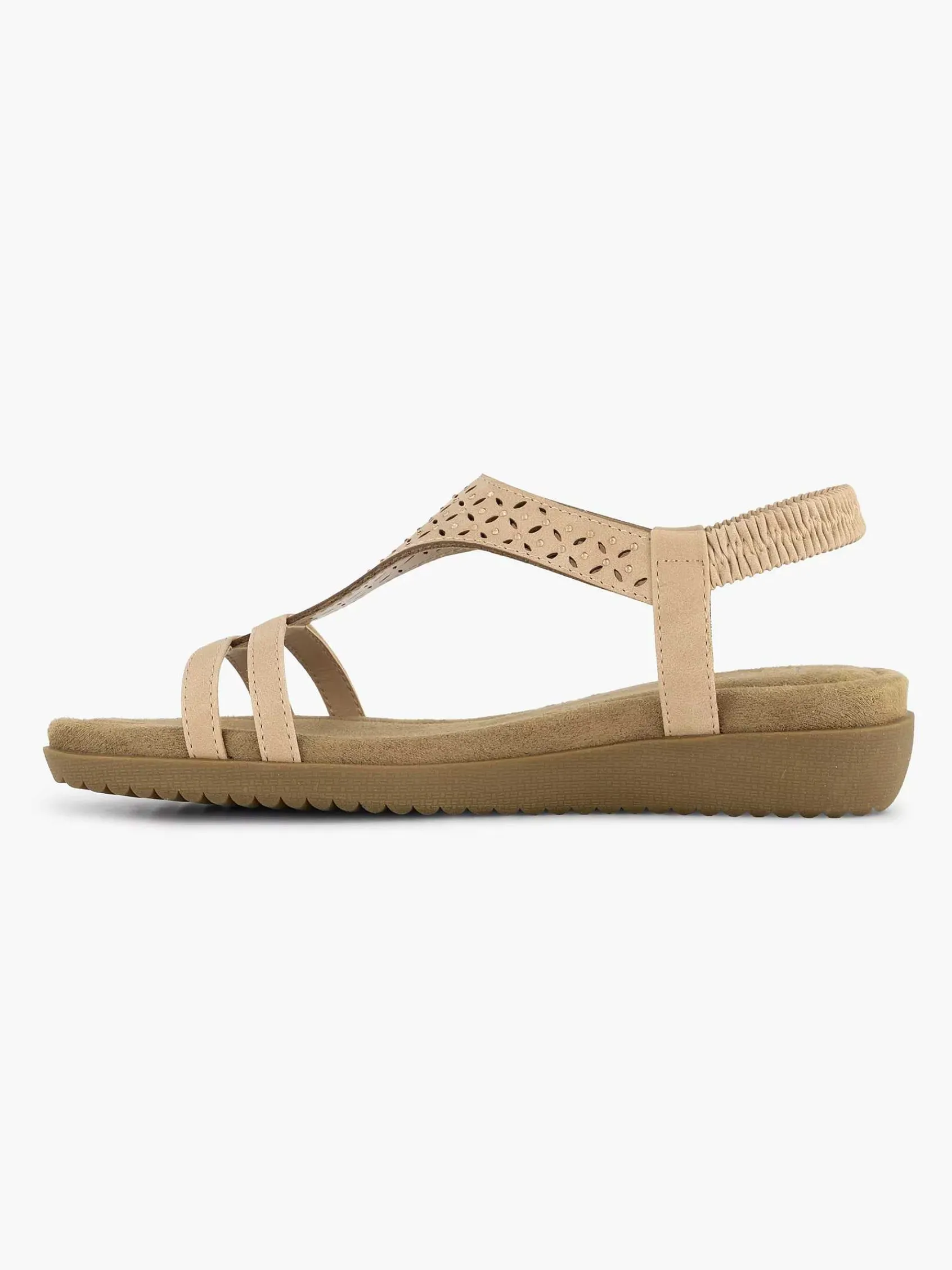 Comfort Schoenen|Easy Street Roze Comfort Sandaal