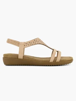 Comfort Schoenen|Easy Street Roze Comfort Sandaal