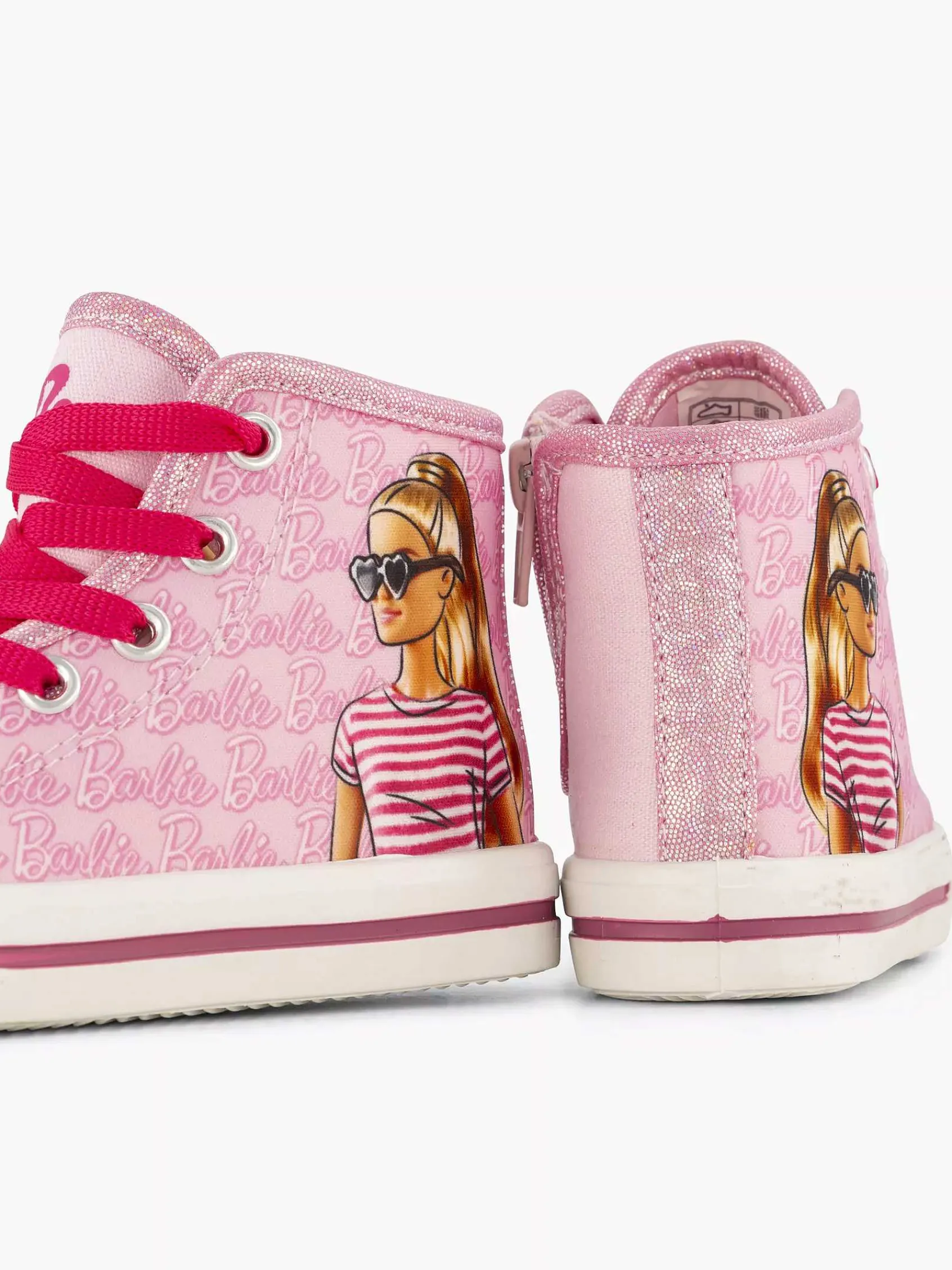 Jongensschoenen|Barbie Roze Hoge Sneaker