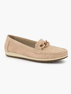 Comfort Schoenen|Easy Street Roze Instapper Sierketting