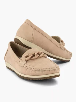 Comfort Schoenen|Easy Street Roze Instapper Sierketting