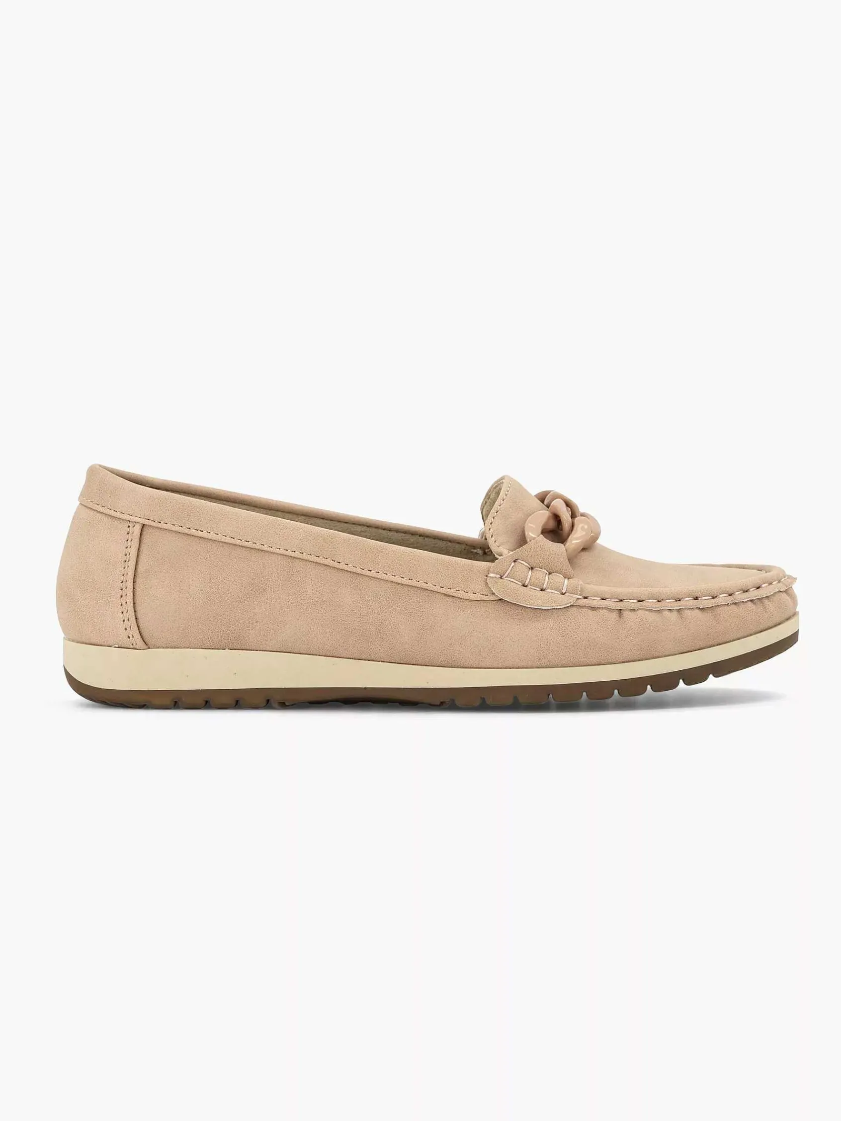 Comfort Schoenen|Easy Street Roze Instapper Sierketting