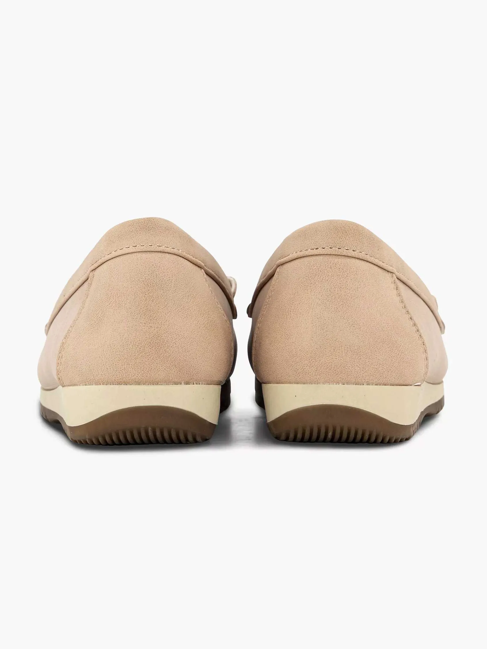 Comfort Schoenen|Easy Street Roze Instapper Sierketting