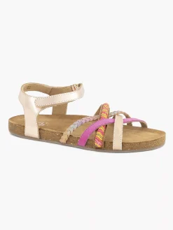 Jongensschoenen|Limelight girl Roze Leren Sandaal Kralen