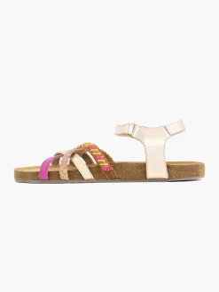 Jongensschoenen|Limelight girl Roze Leren Sandaal Kralen