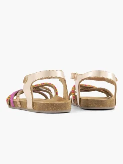 Jongensschoenen|Limelight girl Roze Leren Sandaal Kralen