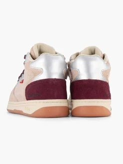 Babyschoenen|Kickers Roze Leren Sneaker