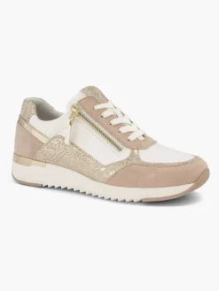 Comfort Schoenen|Medicus Roze Leren Sneaker
